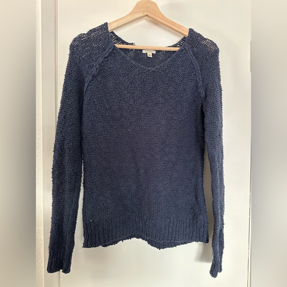 Sonoma navy blue knit sweater